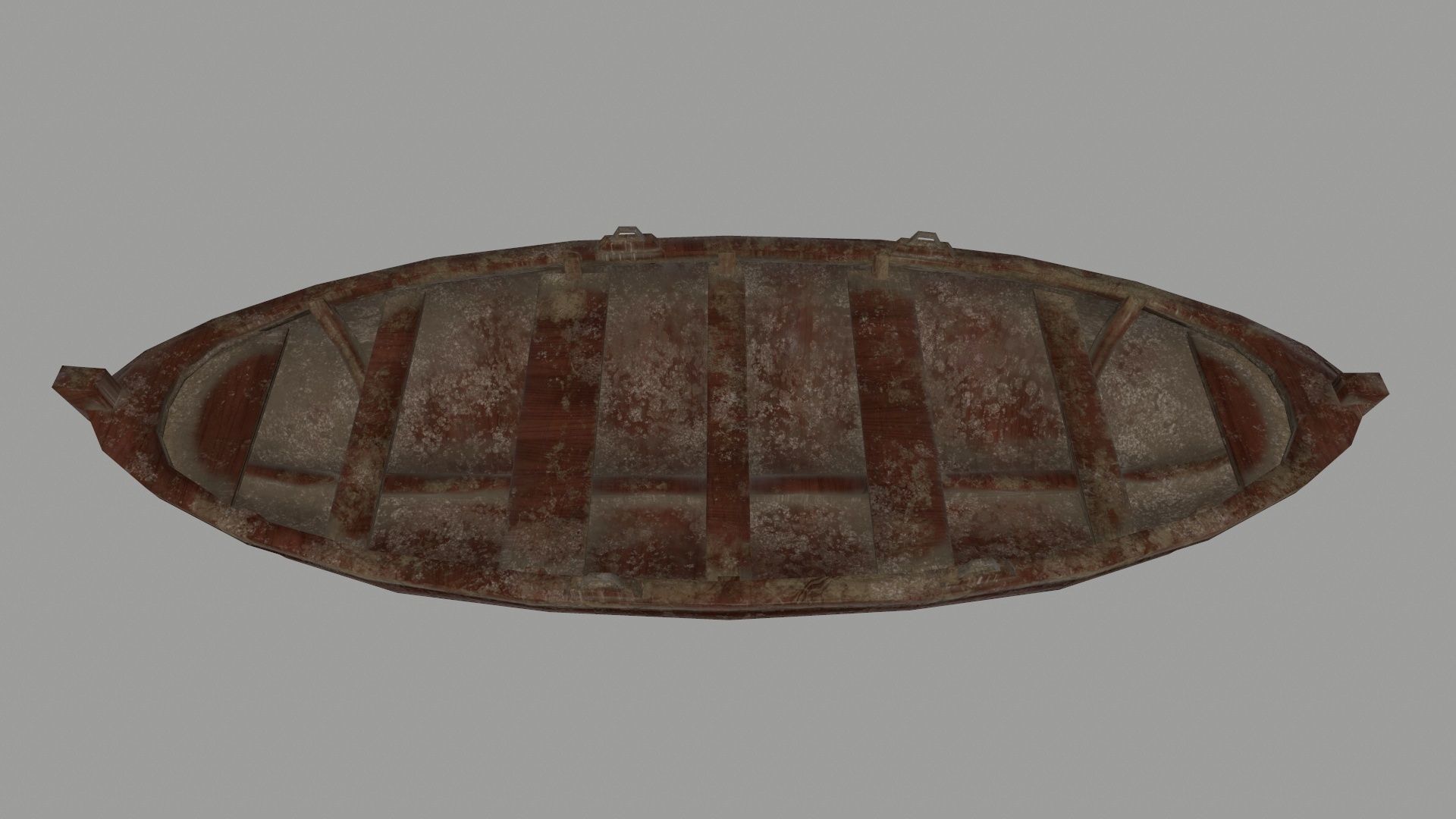 boat 5 old wooden Low-poly 3D model_14