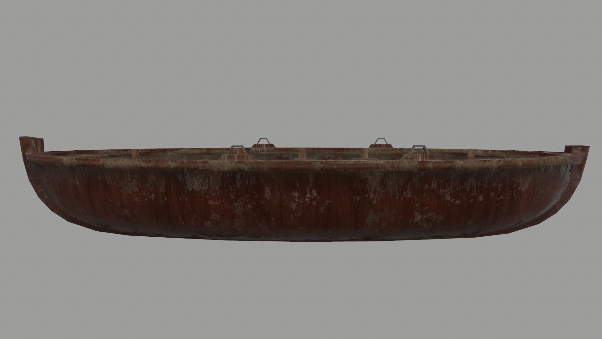 boat 5 old wooden Low-poly 3D model_17