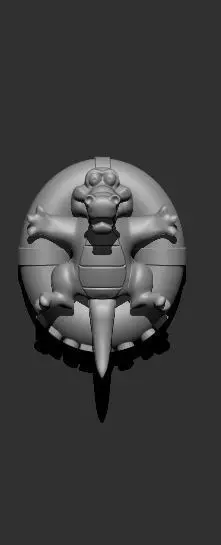 Alligator crocodile 3D print model_0