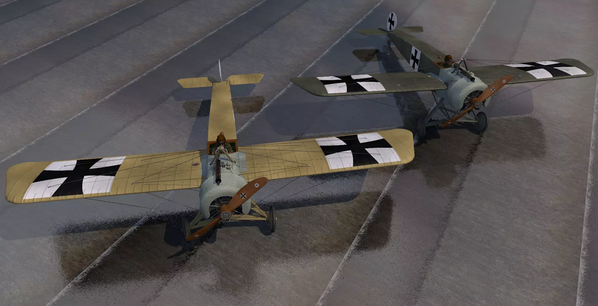 Fokker E-I and E-III Eindecker 3D model_0