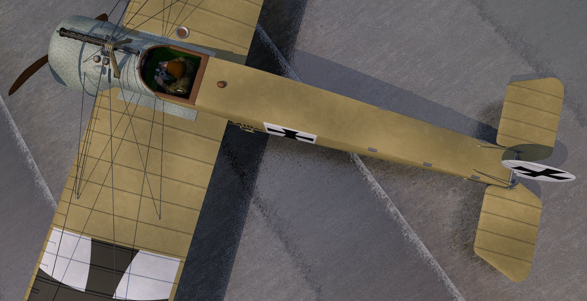 Fokker E-I and E-III Eindecker 3D model_10