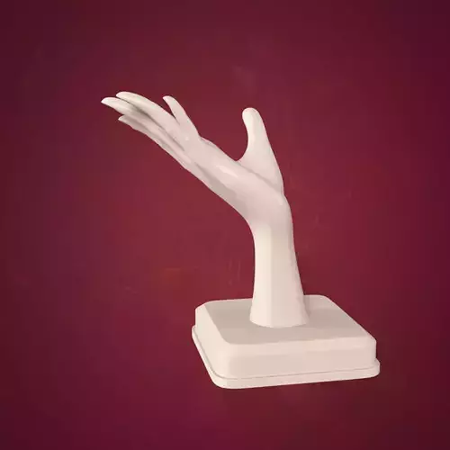 Hand Figurine -- Ready for 3D Printing Low-poly 3D model