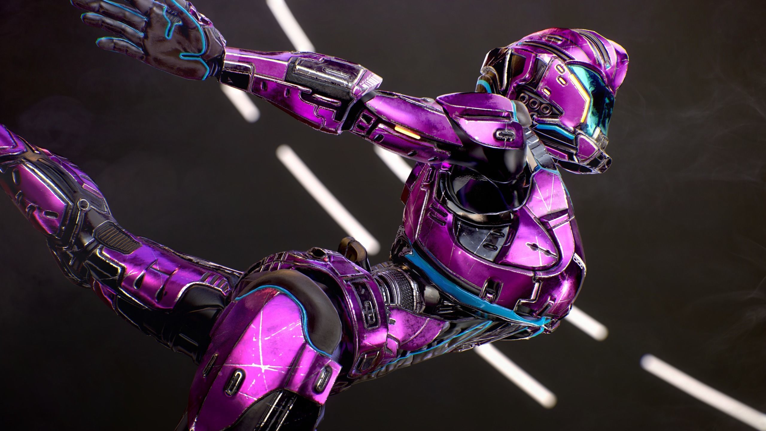 Sci-Fi Armor 5 Low-poly 3D model_11