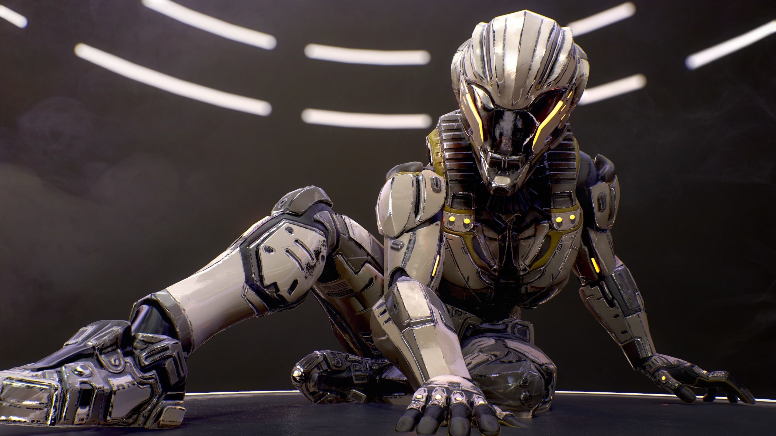 Sci-Fi Armor 5 Low-poly 3D model_9
