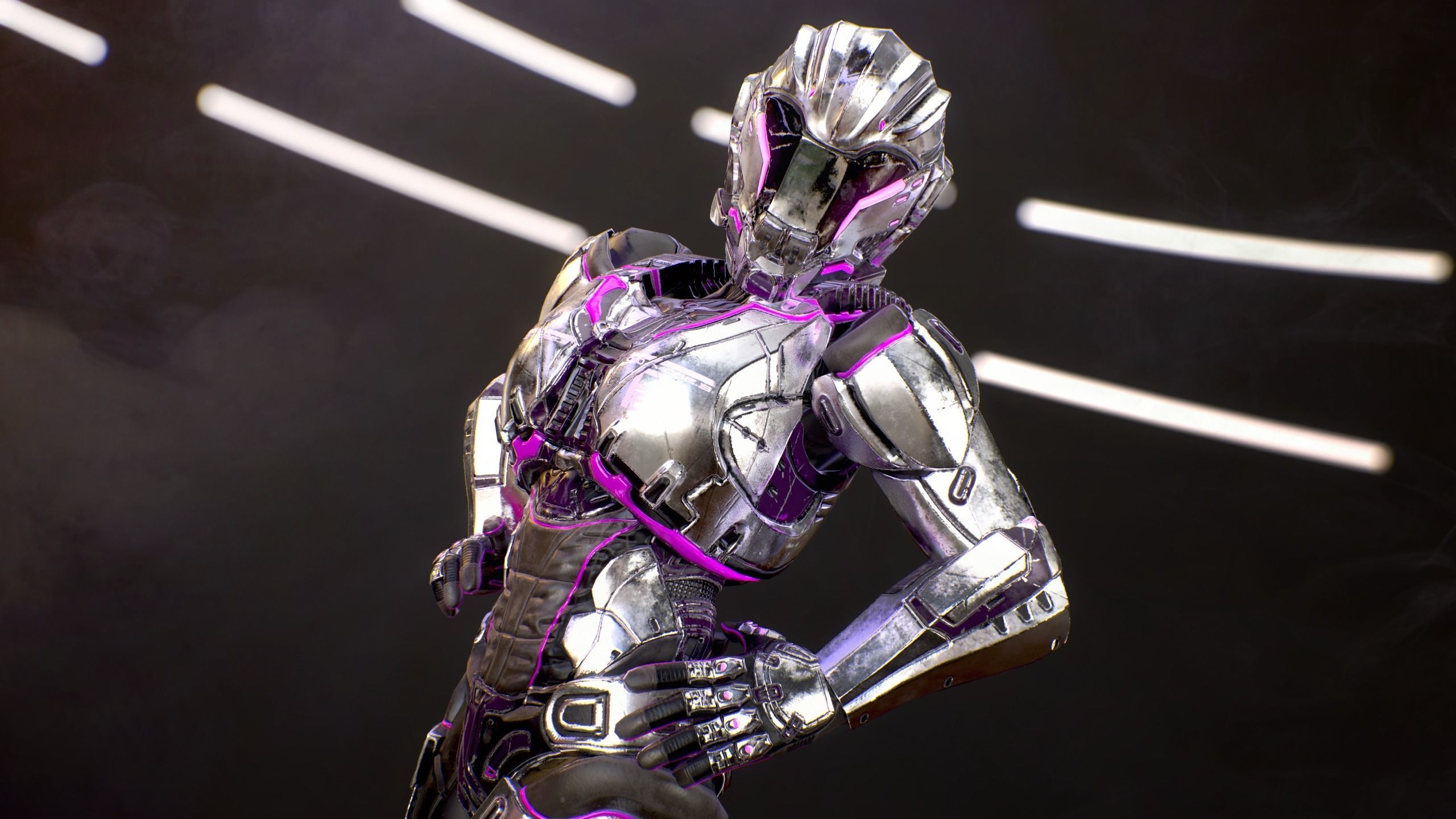 Sci-Fi Armor 5 Low-poly 3D model_8