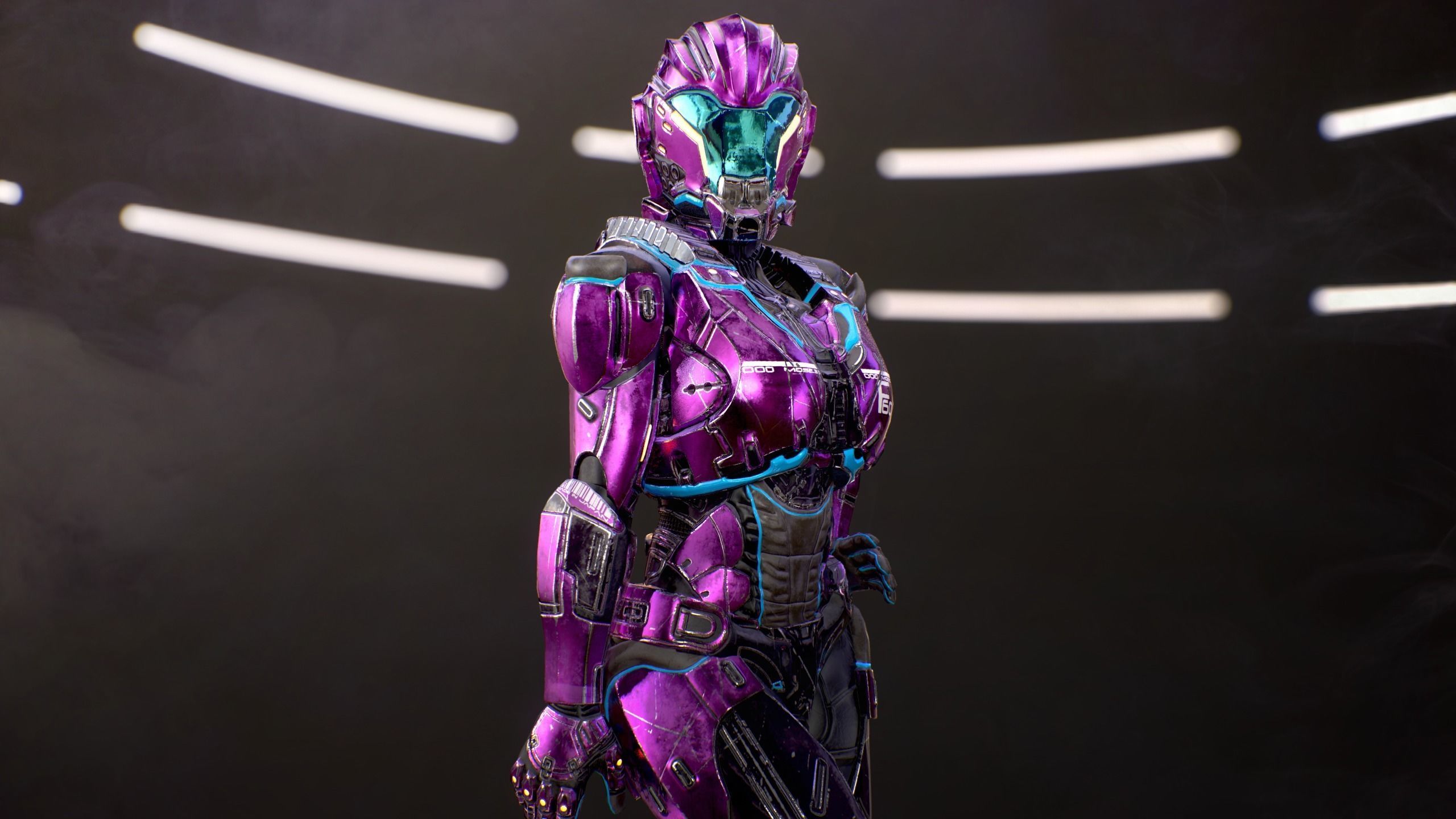 Sci-Fi Armor 5 Low-poly 3D model_6