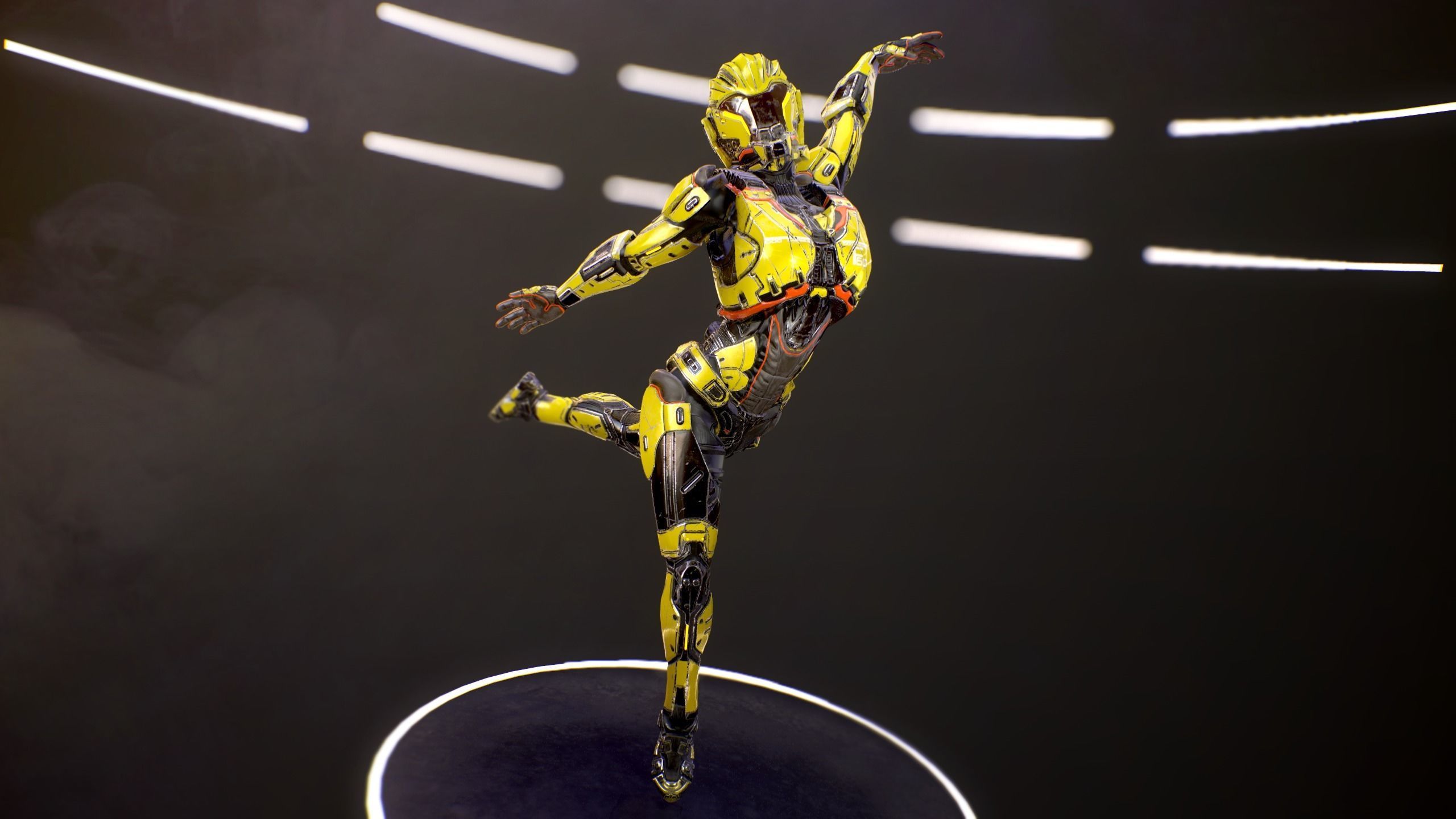 Sci-Fi Armor 5 Low-poly 3D model_7