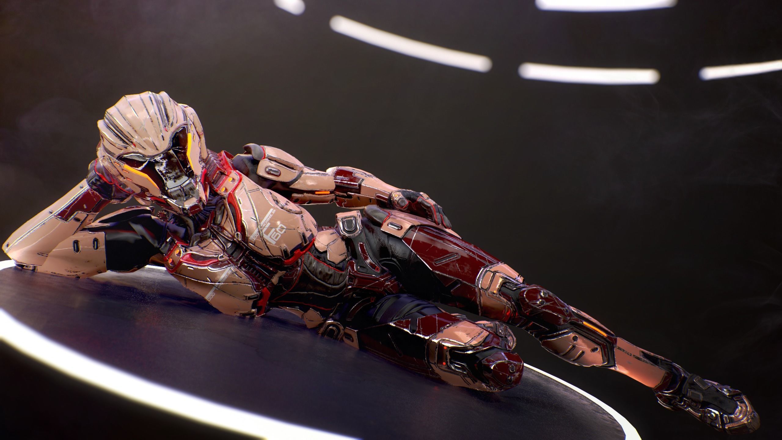 Sci-Fi Armor 5 Low-poly 3D model_10