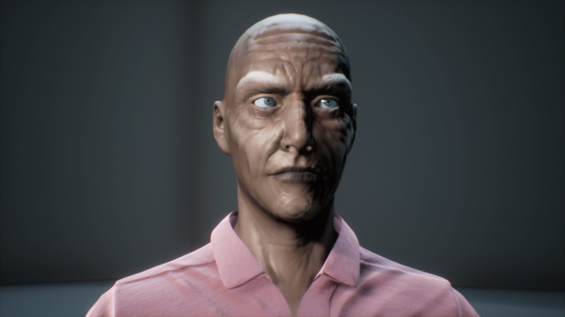 civilian old man for unreal engine 4 Low-poly 3D model_9