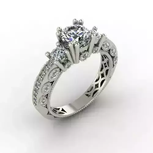 ring with diamonds