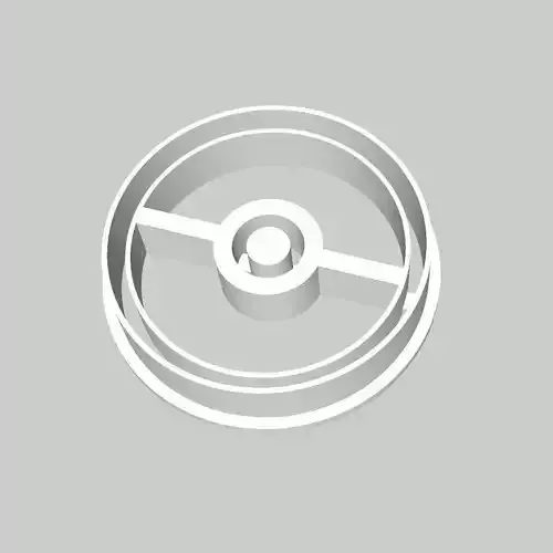 Pokemon Ball Cookie Cutter 2 inches