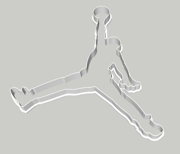 Jordan Jumpman Cookie Cutter 6 inches 3D print model