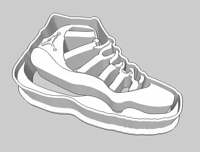 Jordan 11 Kicks Cookie Cutter 2 inches version 2