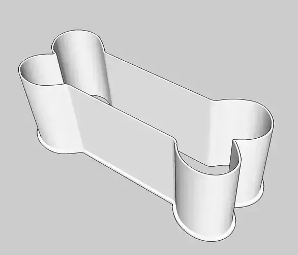 Bone Outline Cookie Cutter 7 inches tall