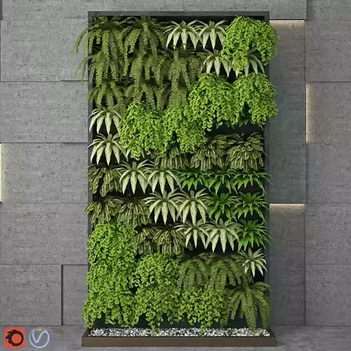 Fytowall 1 plant wall 3D model