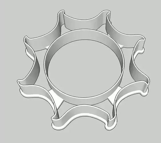 Sun Burst Cookie Cutter  3D print model