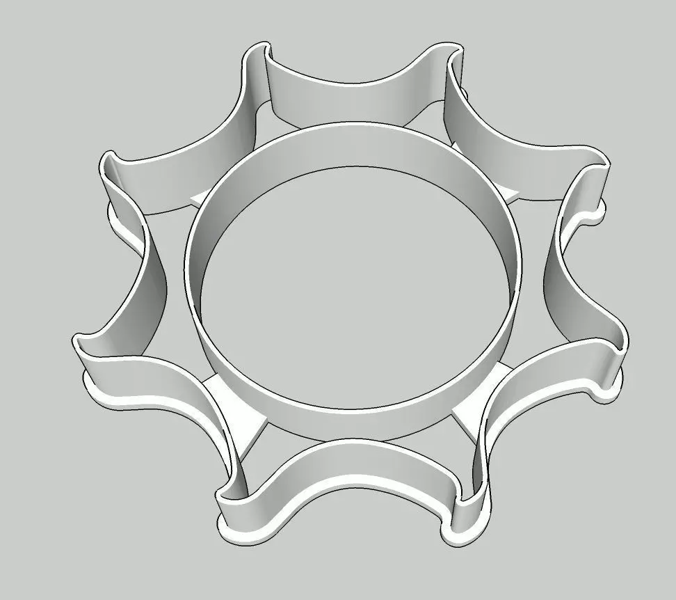 Sun Burst Cookie Cutter 3D print model