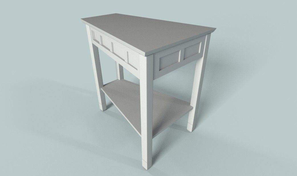 PBR Wooden Table 3 Variations Low-poly 3D model_5