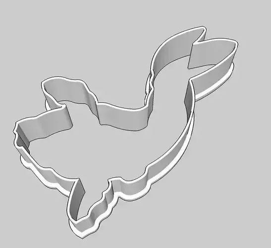 Koi Fish Outline Cookie Cutter 3D print model