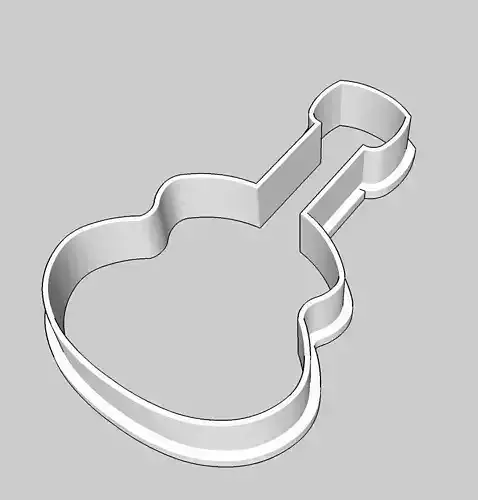 Guitar Outline Cookie Cutter