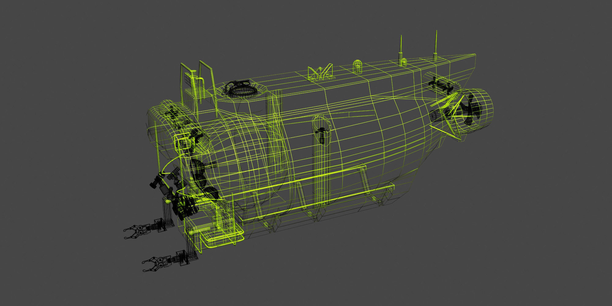 Nautile type french sub 3D model_3