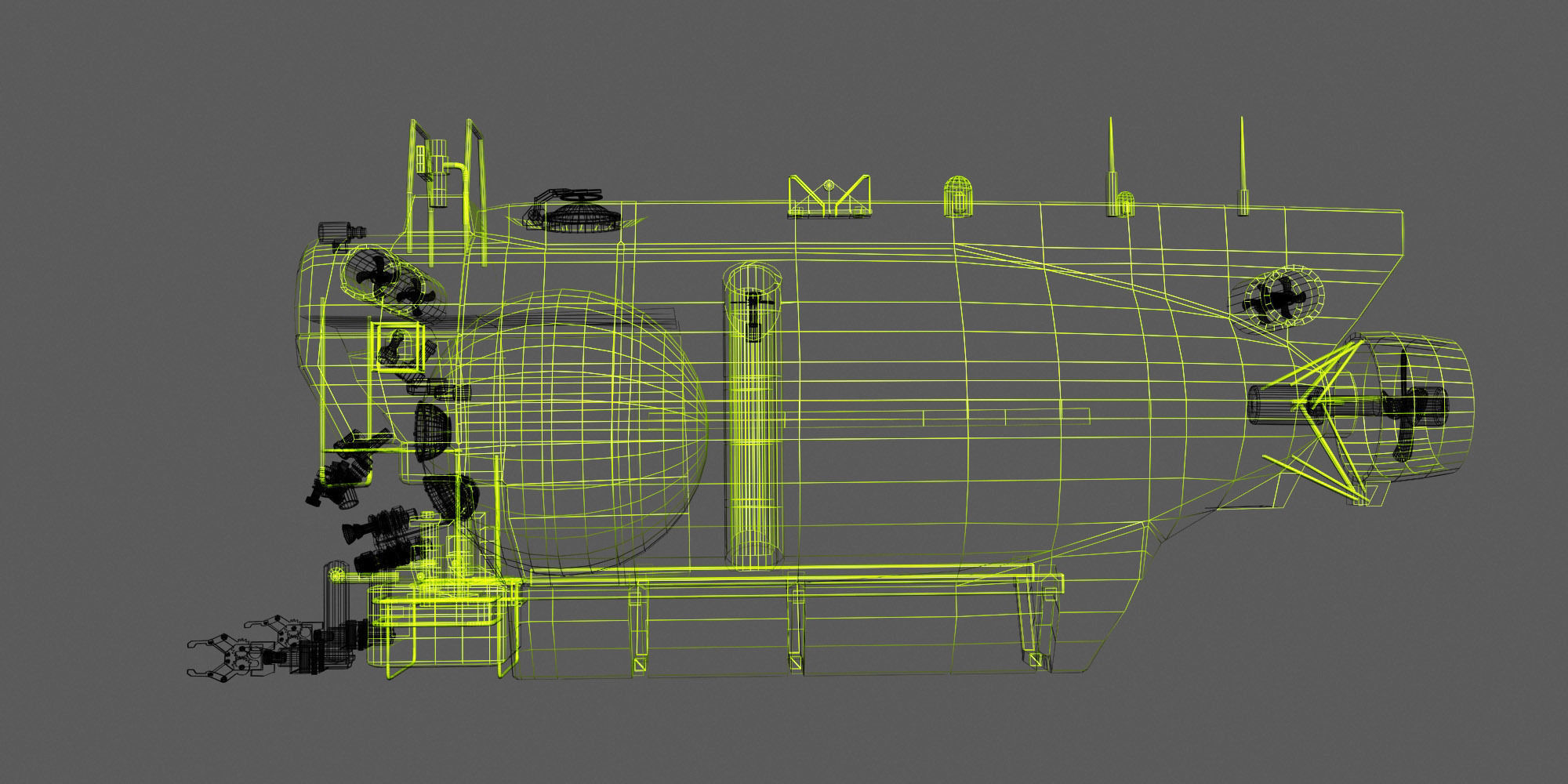 Nautile type french sub 3D model_1