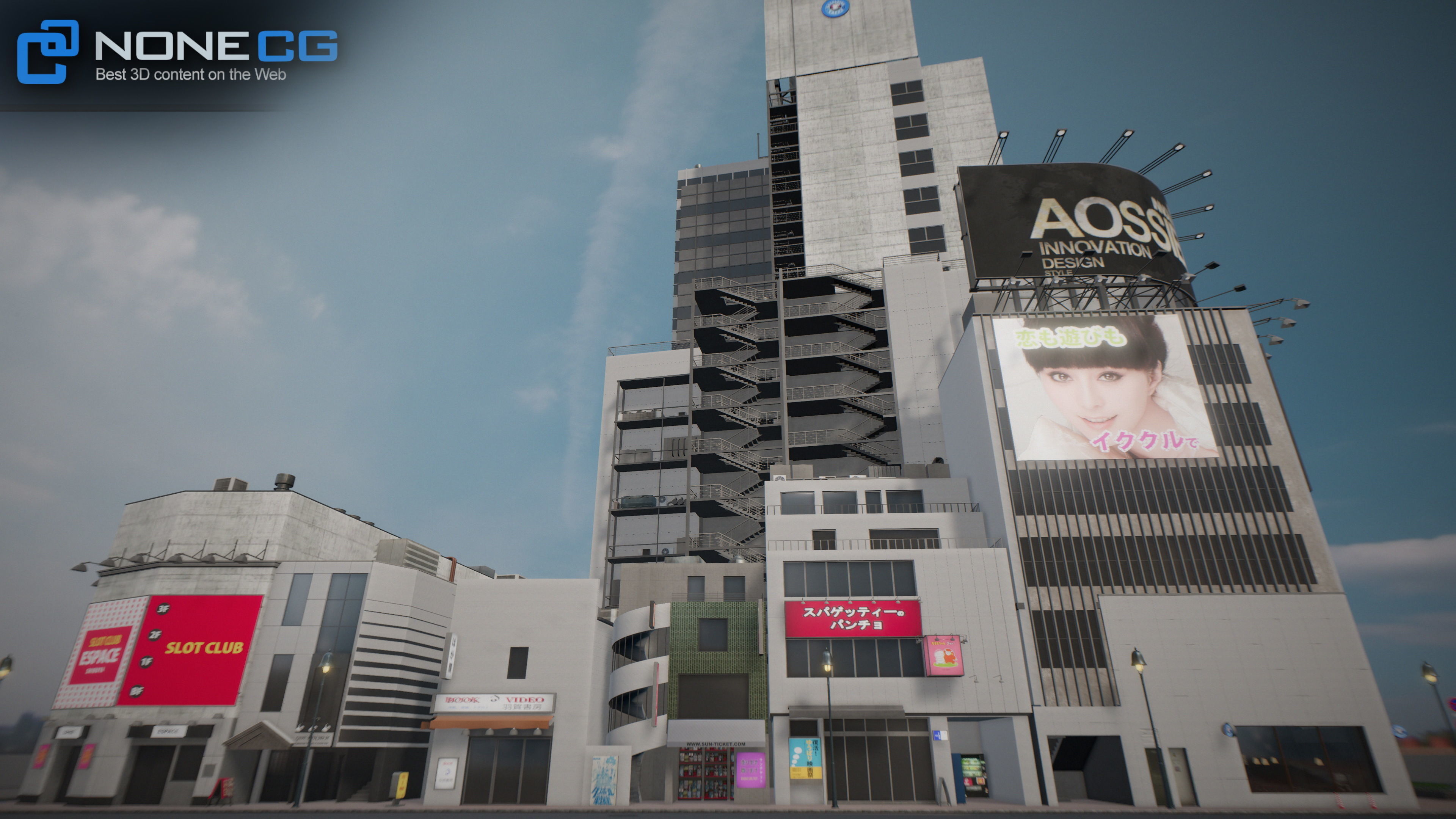 Shibuya Block 01 Unity Low-poly 3D model_3