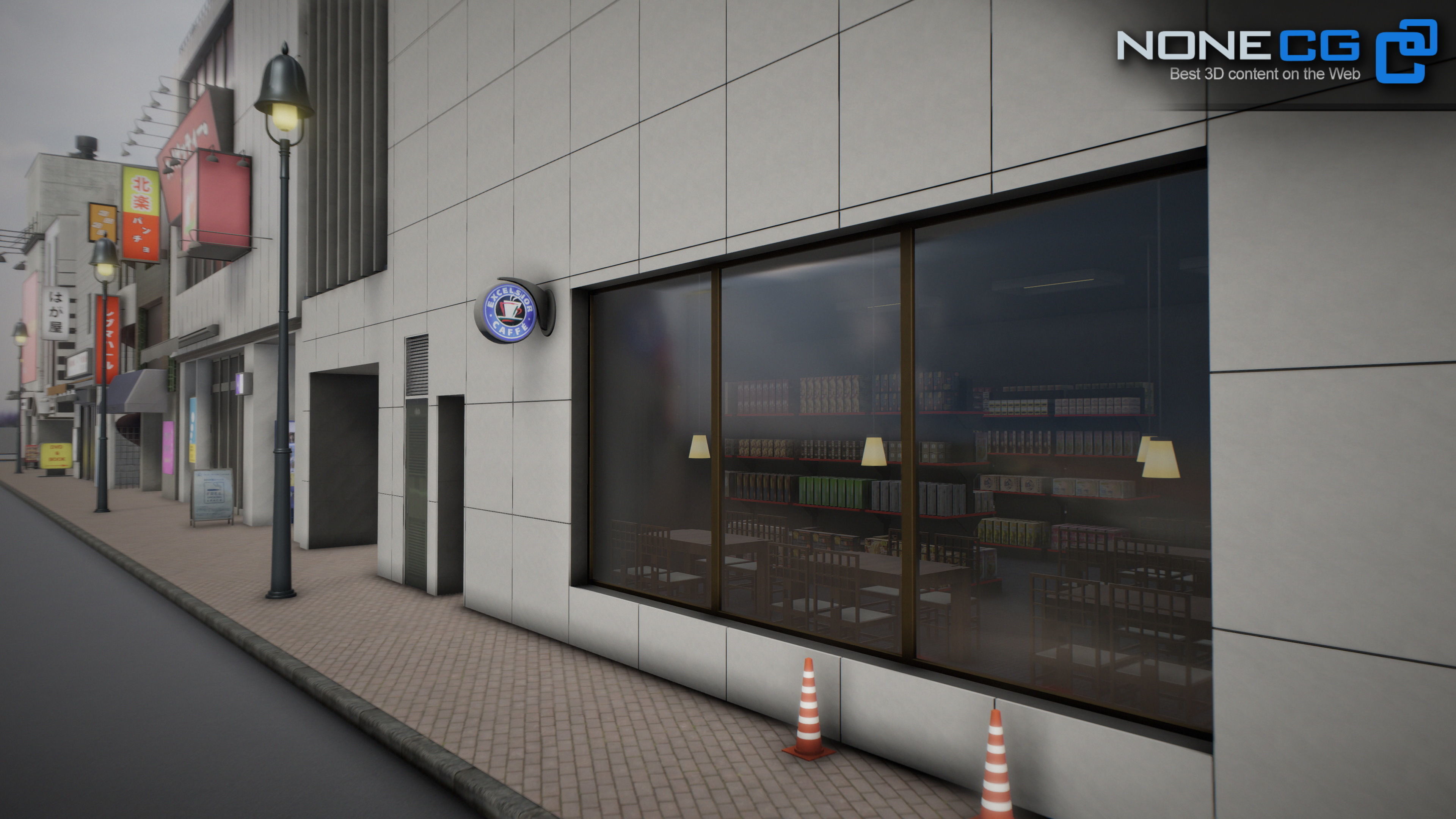 Shibuya Block 01 Unity Low-poly 3D model_23