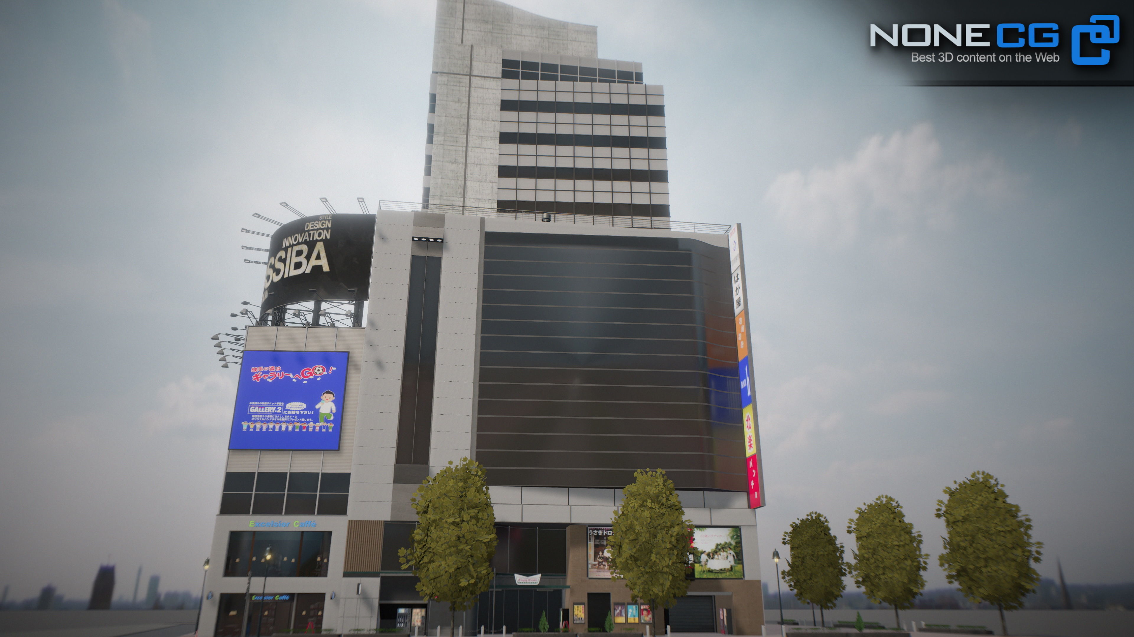 Shibuya Block 01 Unity Low-poly 3D model_2