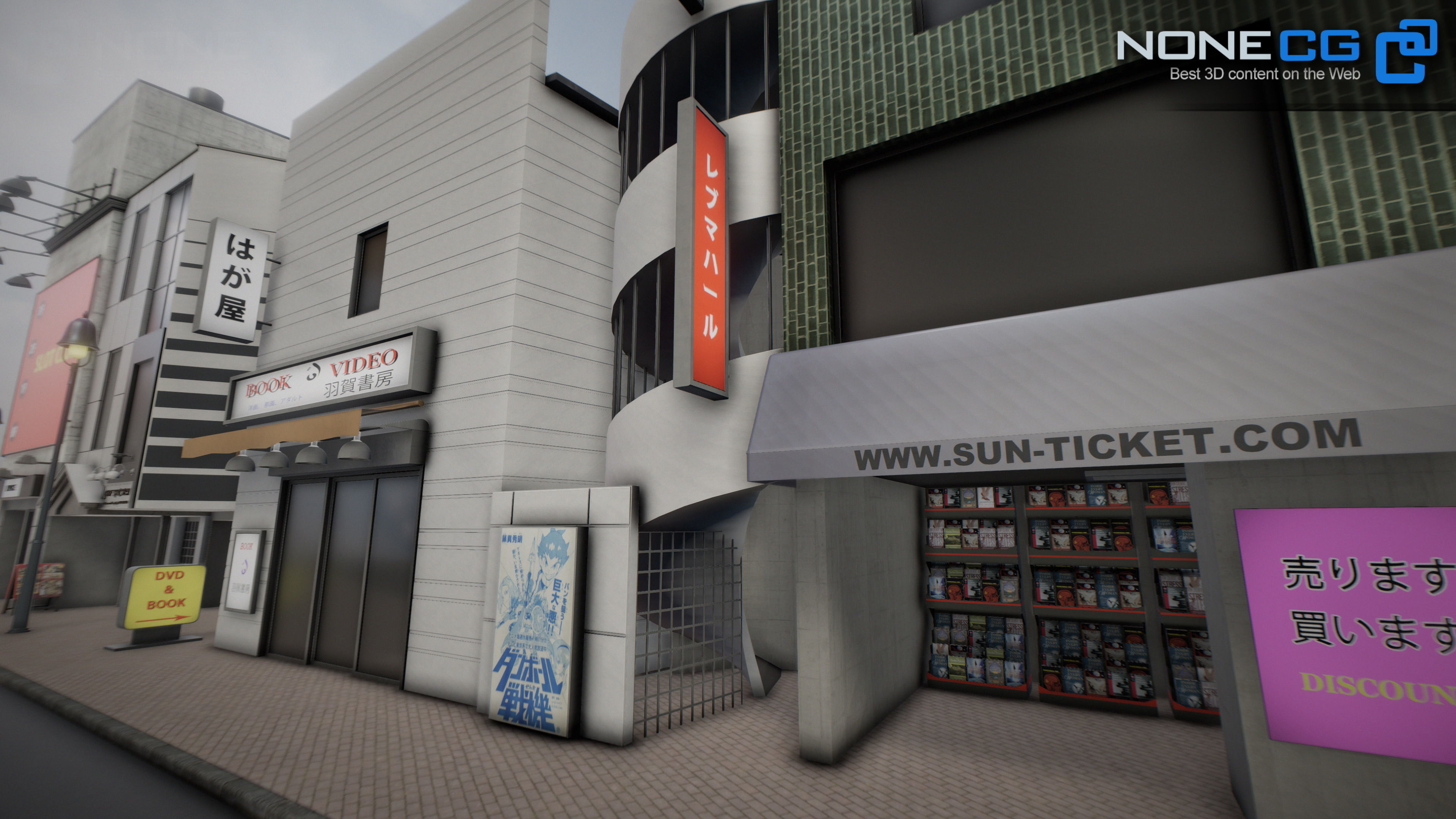 Shibuya Block 01 Unity Low-poly 3D model_9