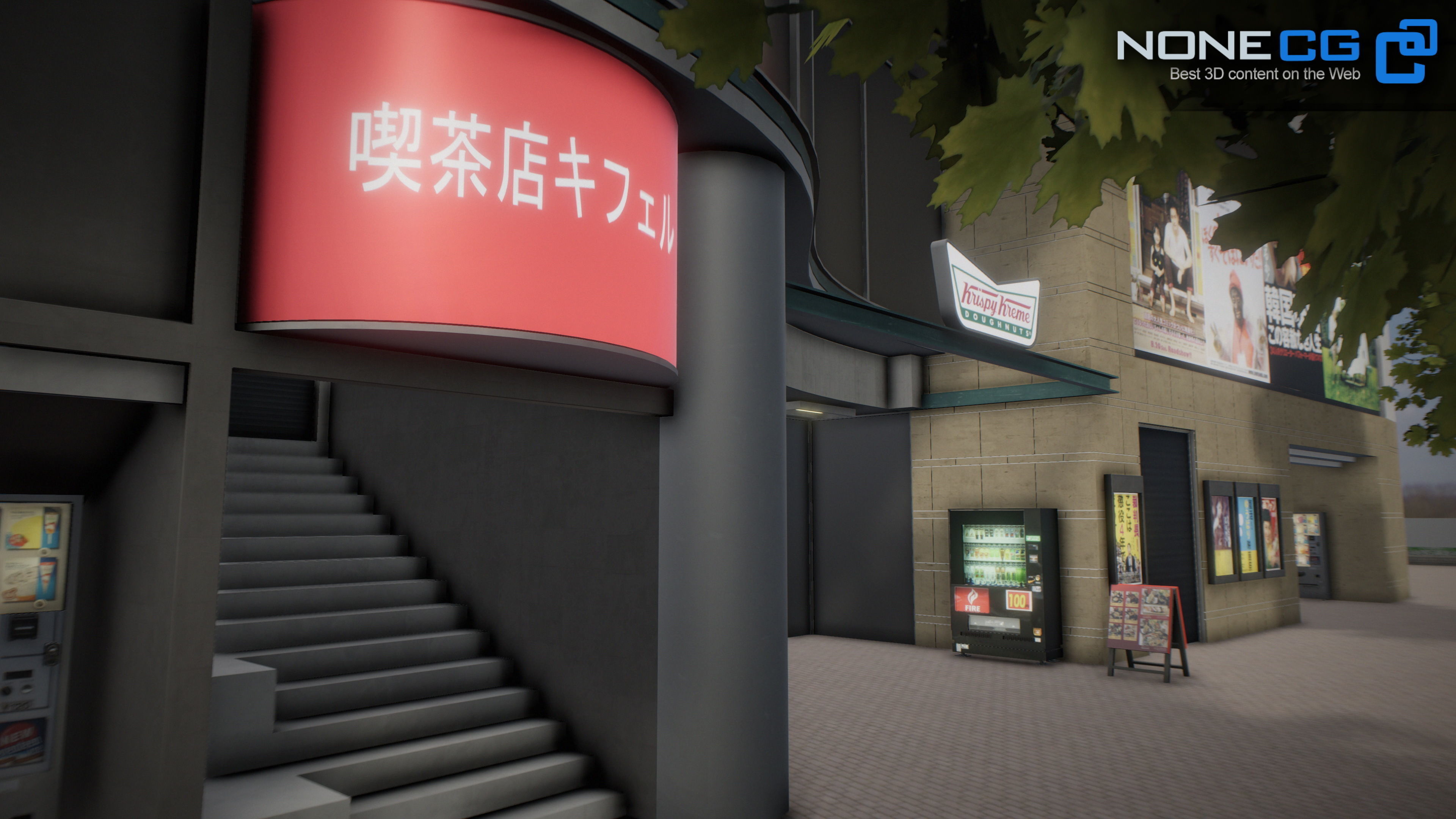 Shibuya Block 01 Unity Low-poly 3D model_29