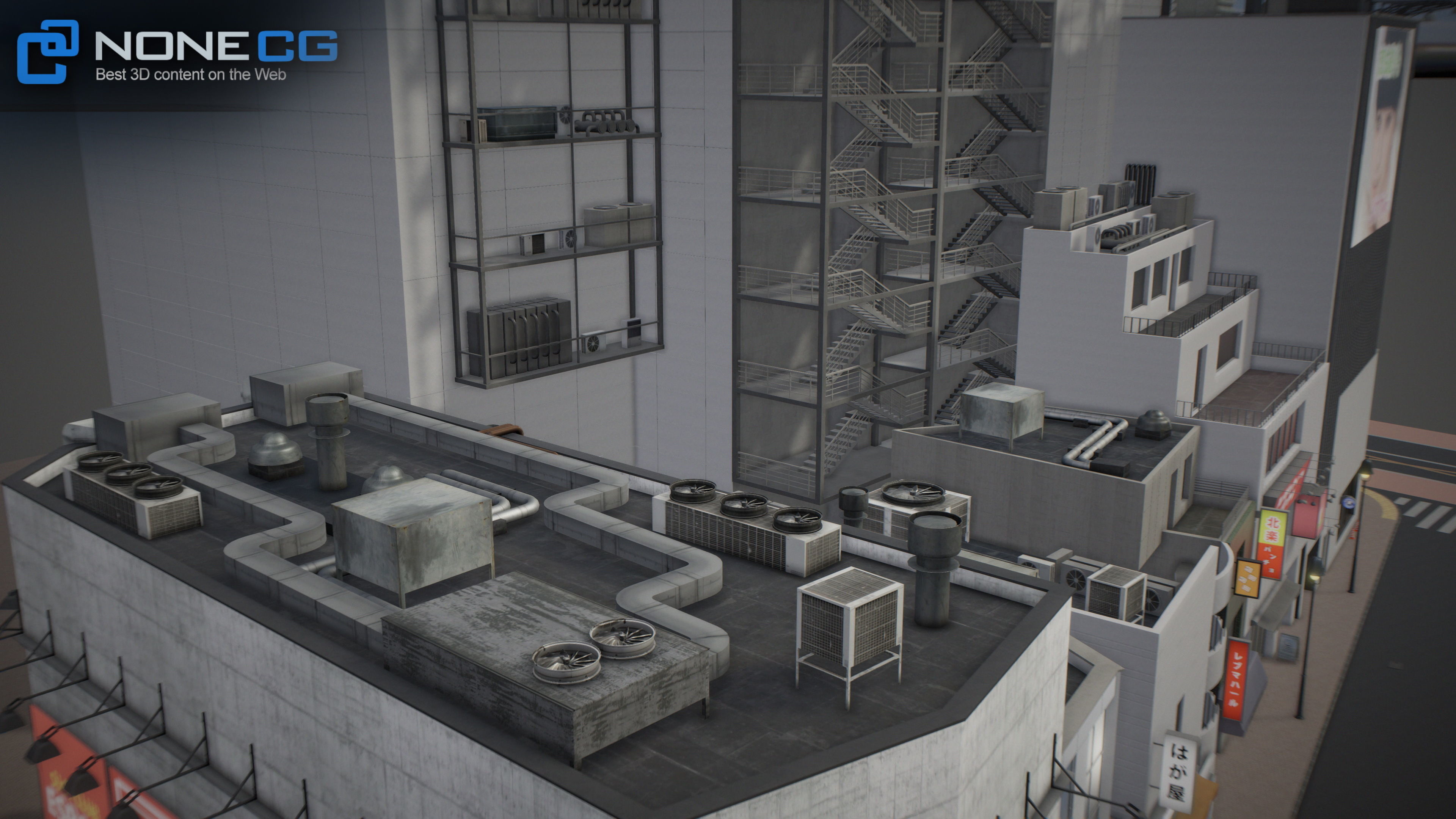 Shibuya Block 01 Unity Low-poly 3D model_18