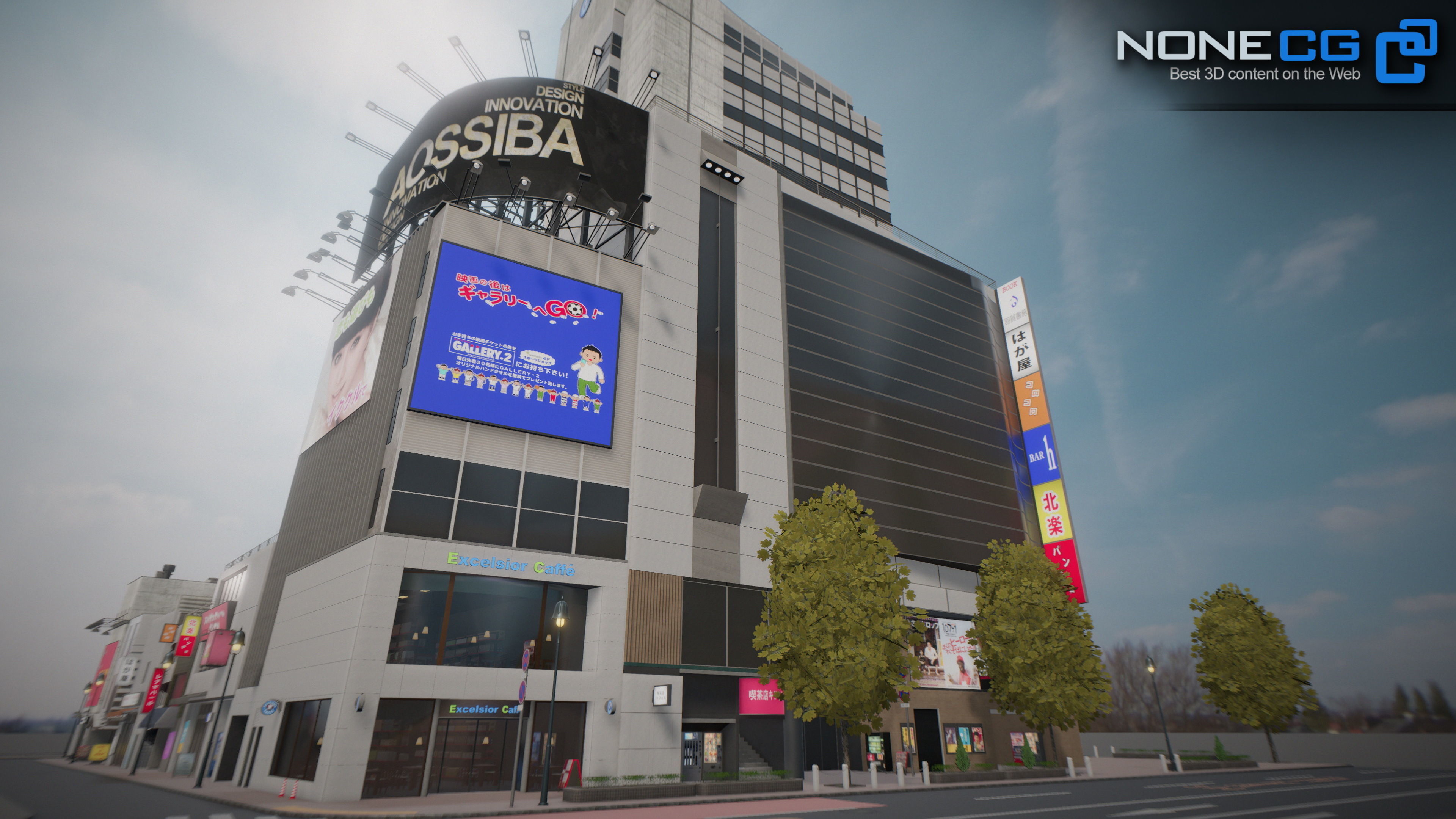 Shibuya Block 01 Unity Low-poly 3D model_4
