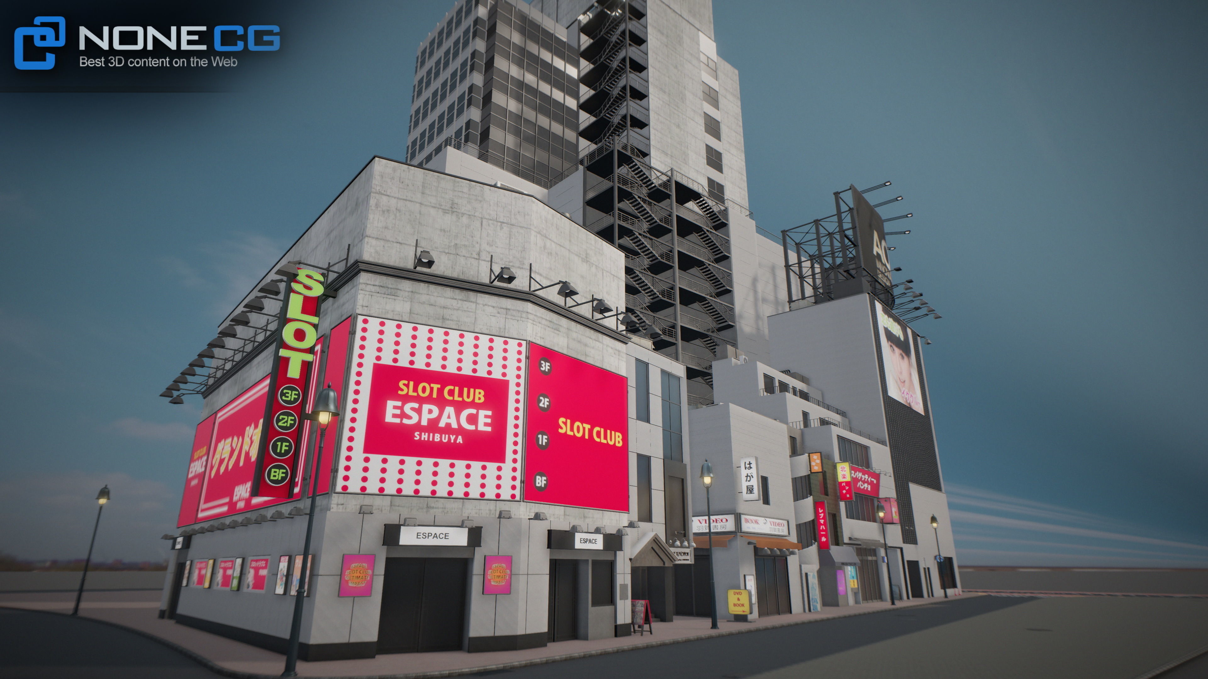 Shibuya Block 01 Unity Low-poly 3D model_8