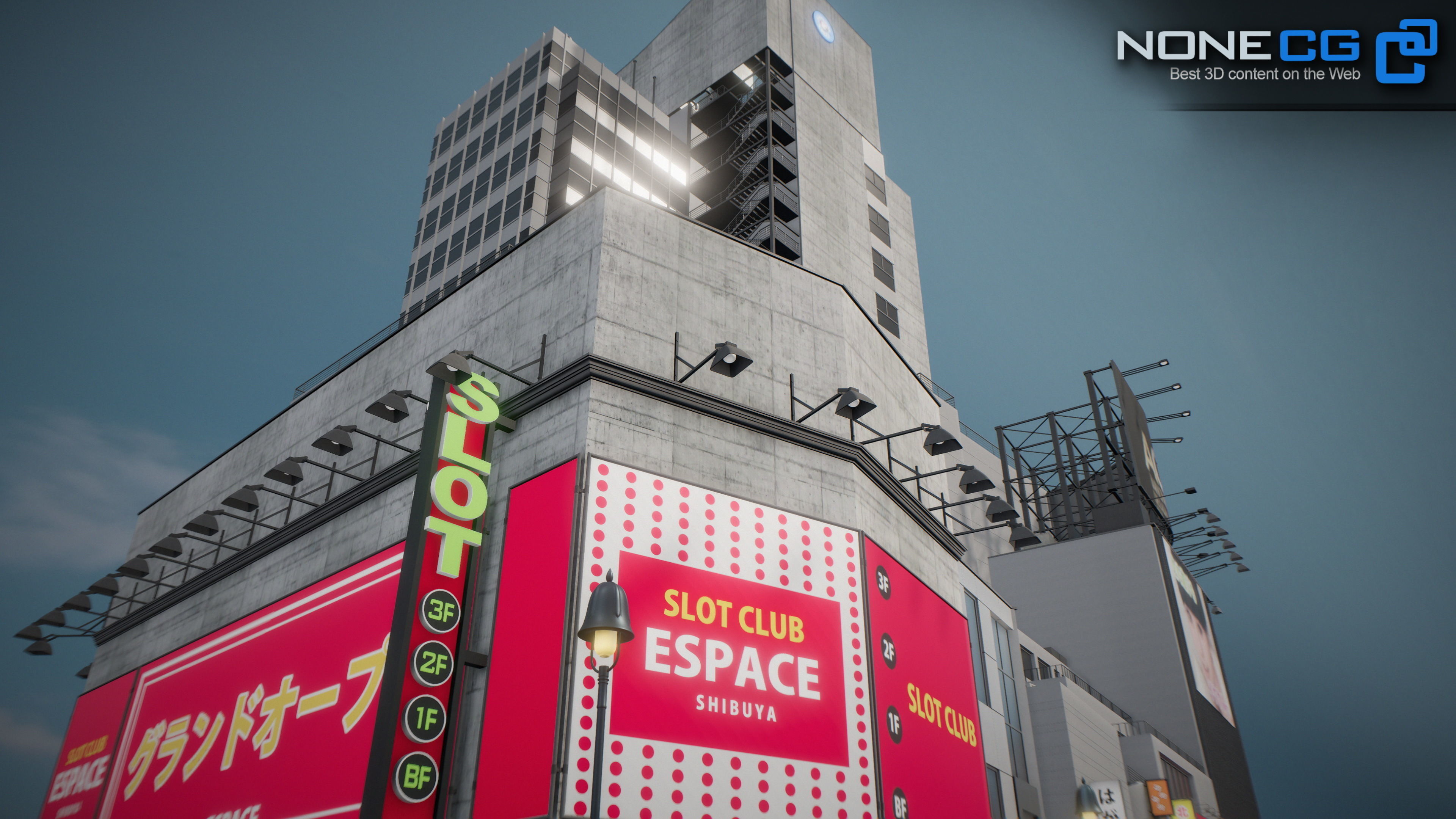 Shibuya Block 01 Unity Low-poly 3D model_15