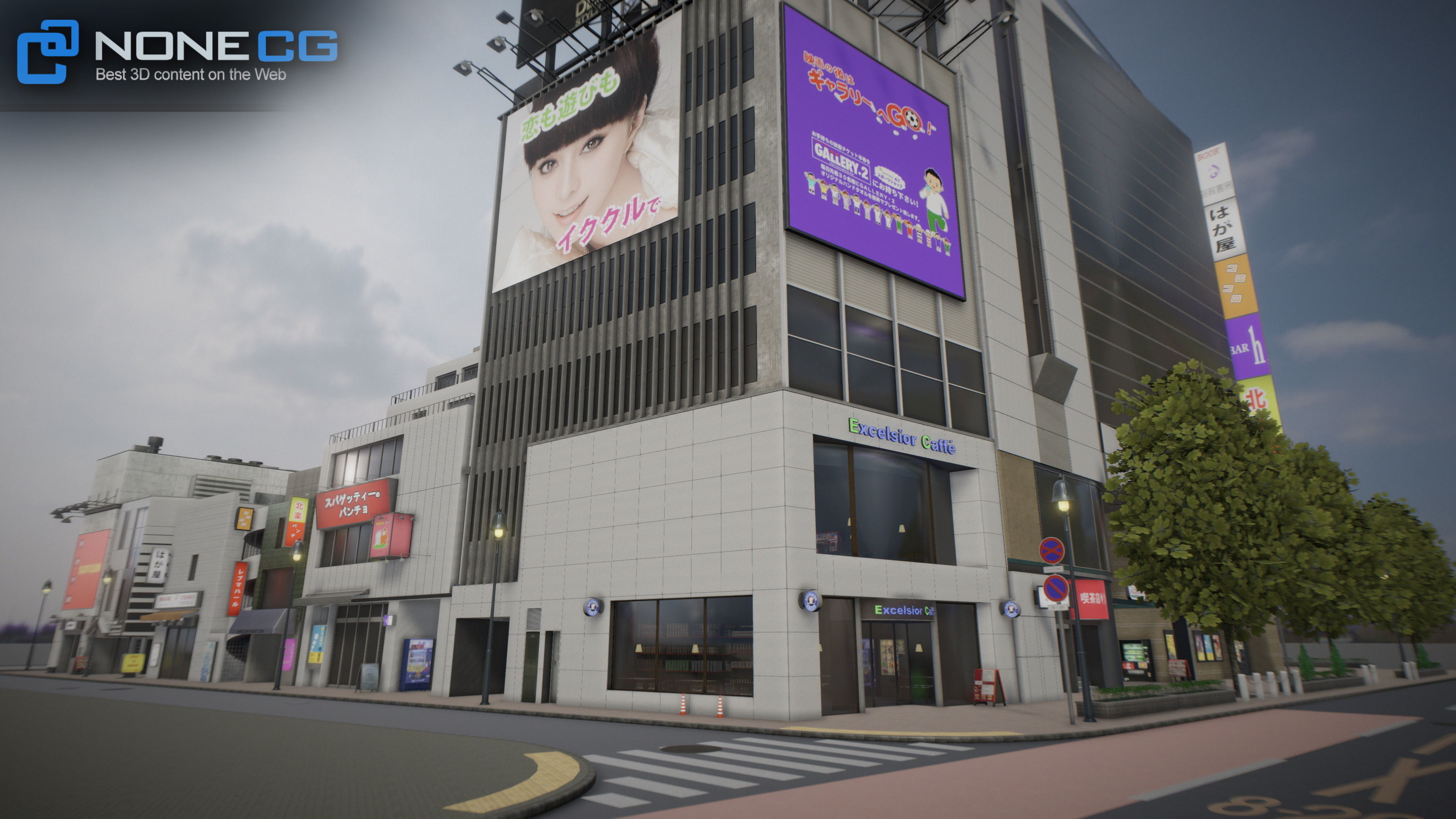 Shibuya Block 01 Unity Low-poly 3D model_5