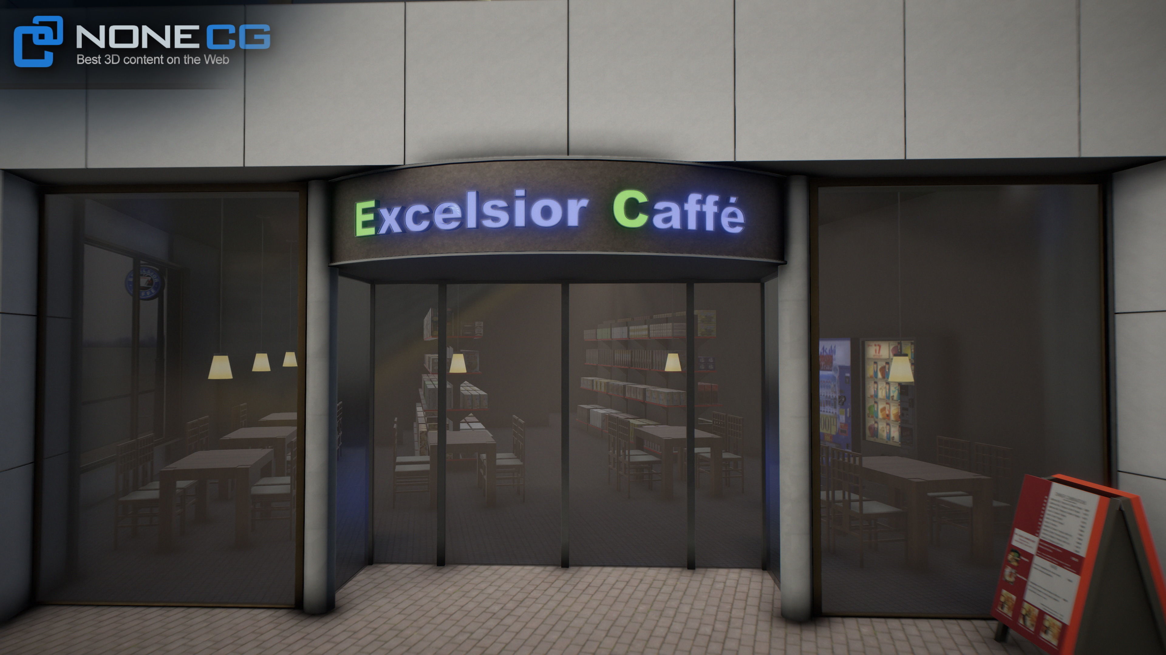 Shibuya Block 01 Unity Low-poly 3D model_27