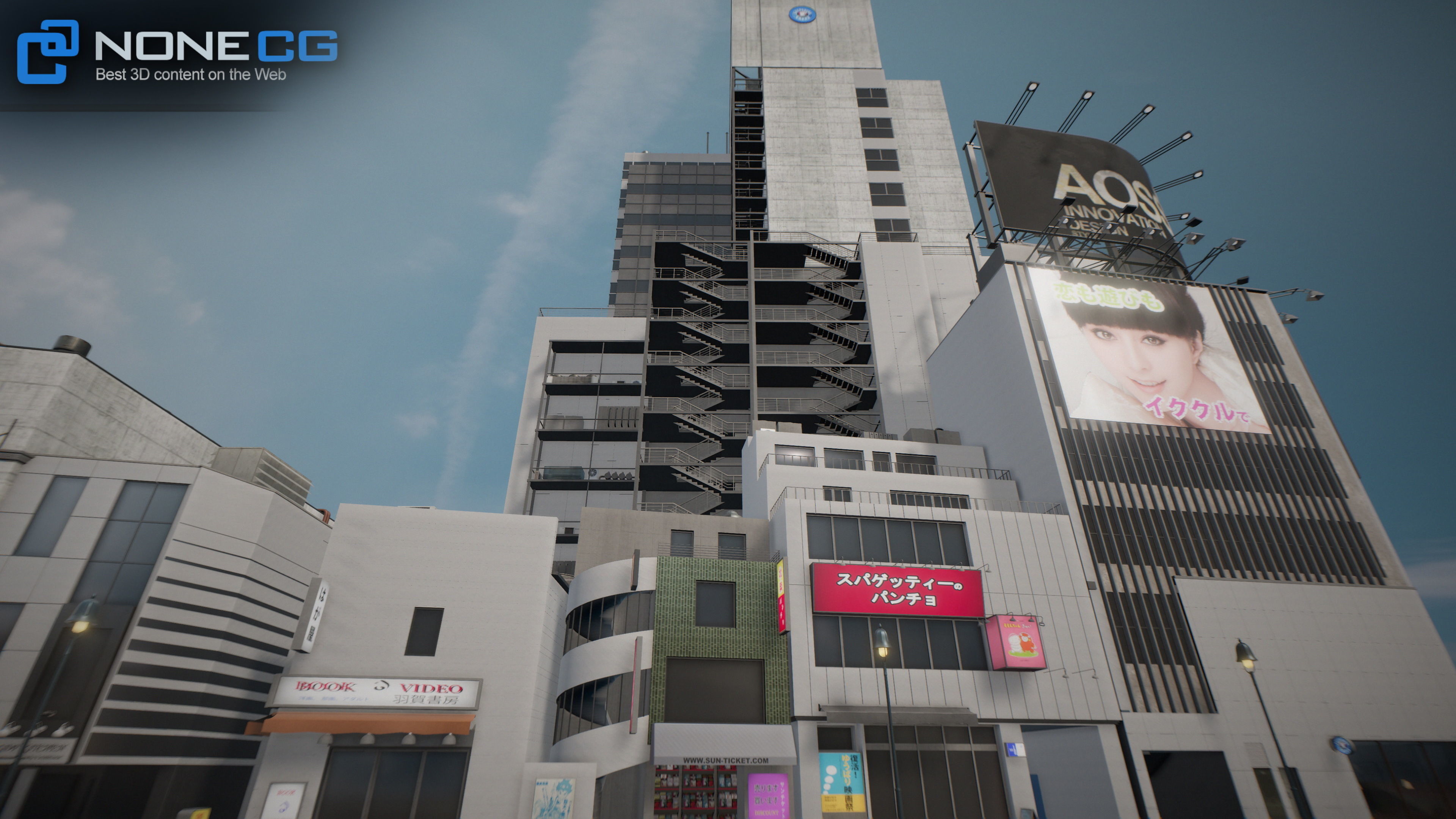 Shibuya Block 01 Unity Low-poly 3D model_14