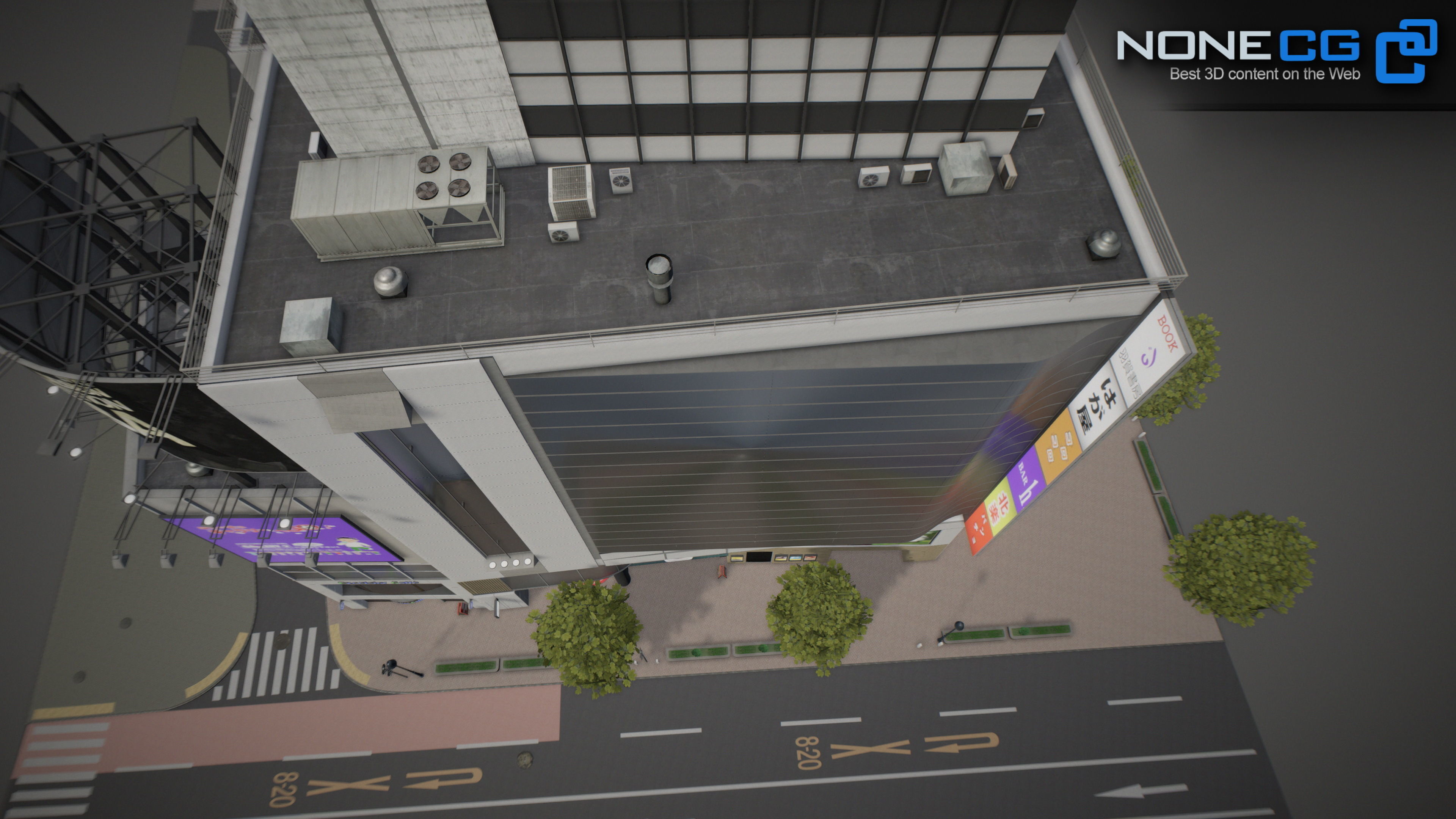 Shibuya Block 01 Unity Low-poly 3D model_7