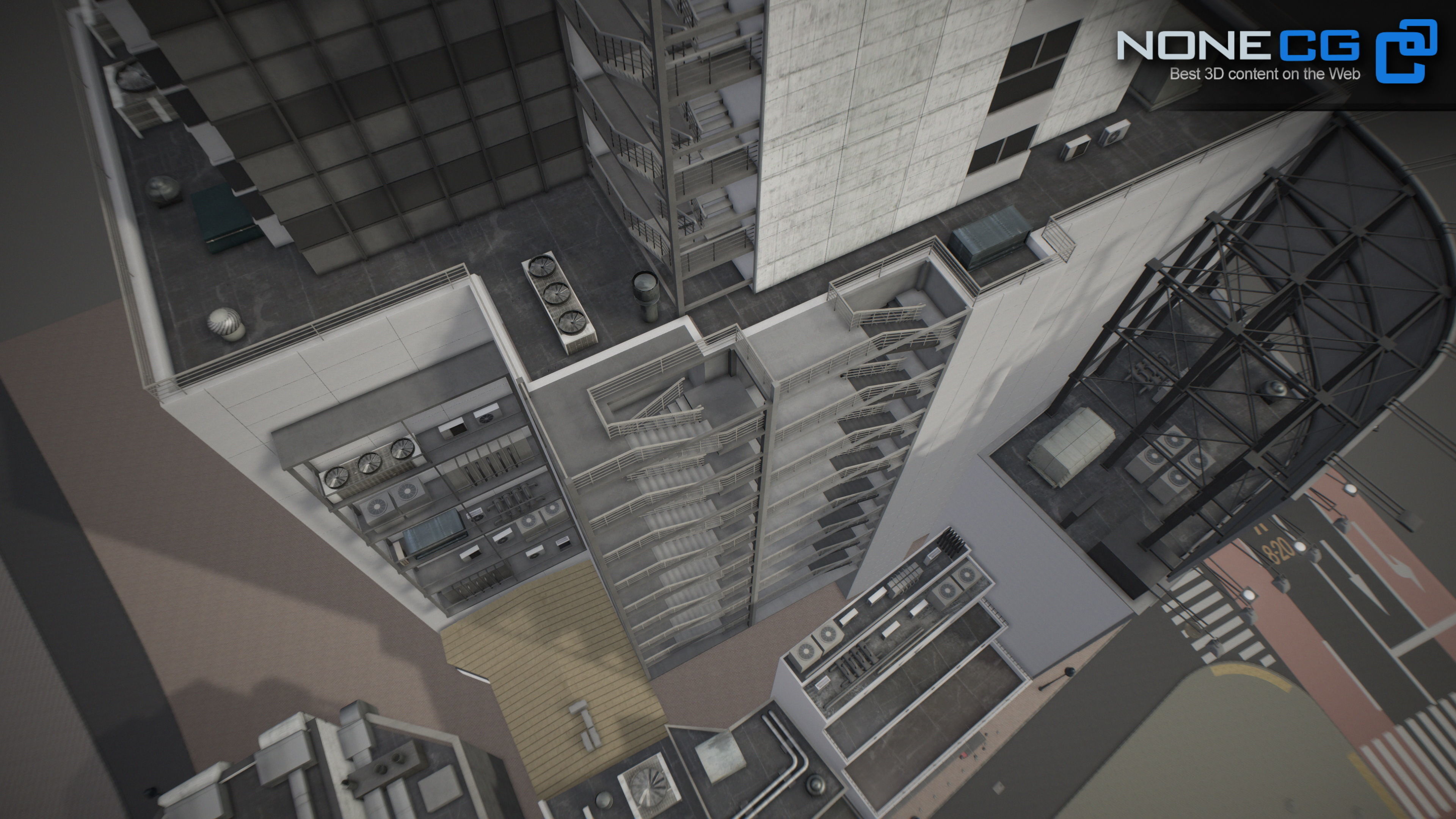 Shibuya Block 01 Unity Low-poly 3D model_16