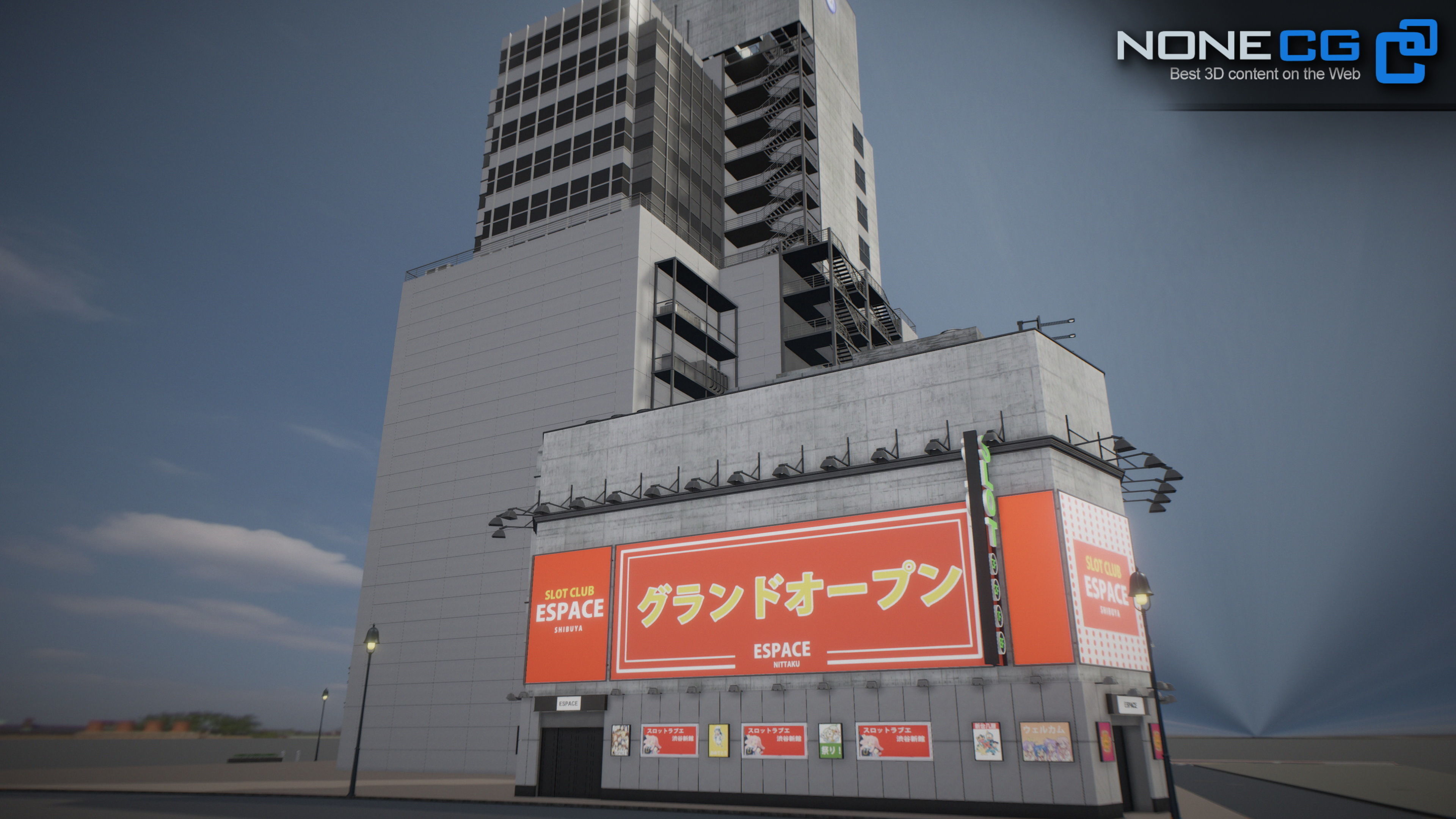 Shibuya Block 01 Unity Low-poly 3D model_35