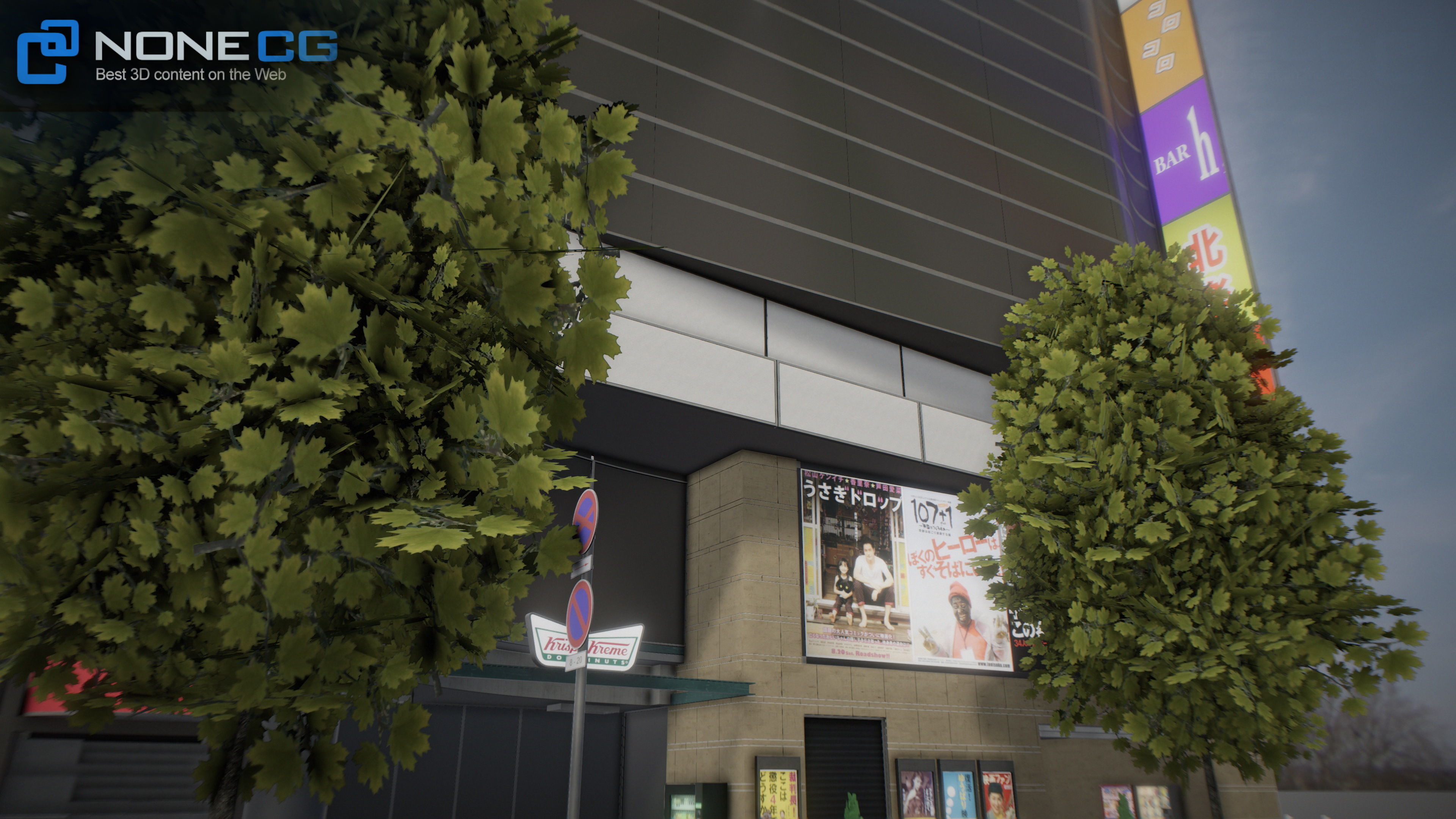 Shibuya Block 01 Unity Low-poly 3D model_6