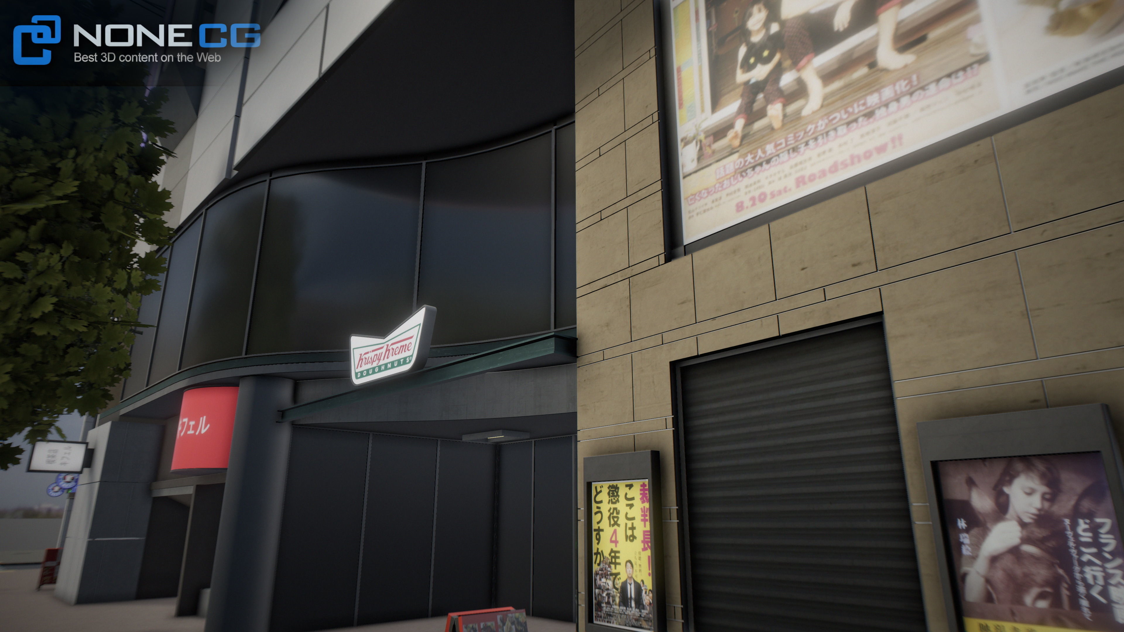 Shibuya Block 01 Unity Low-poly 3D model_28
