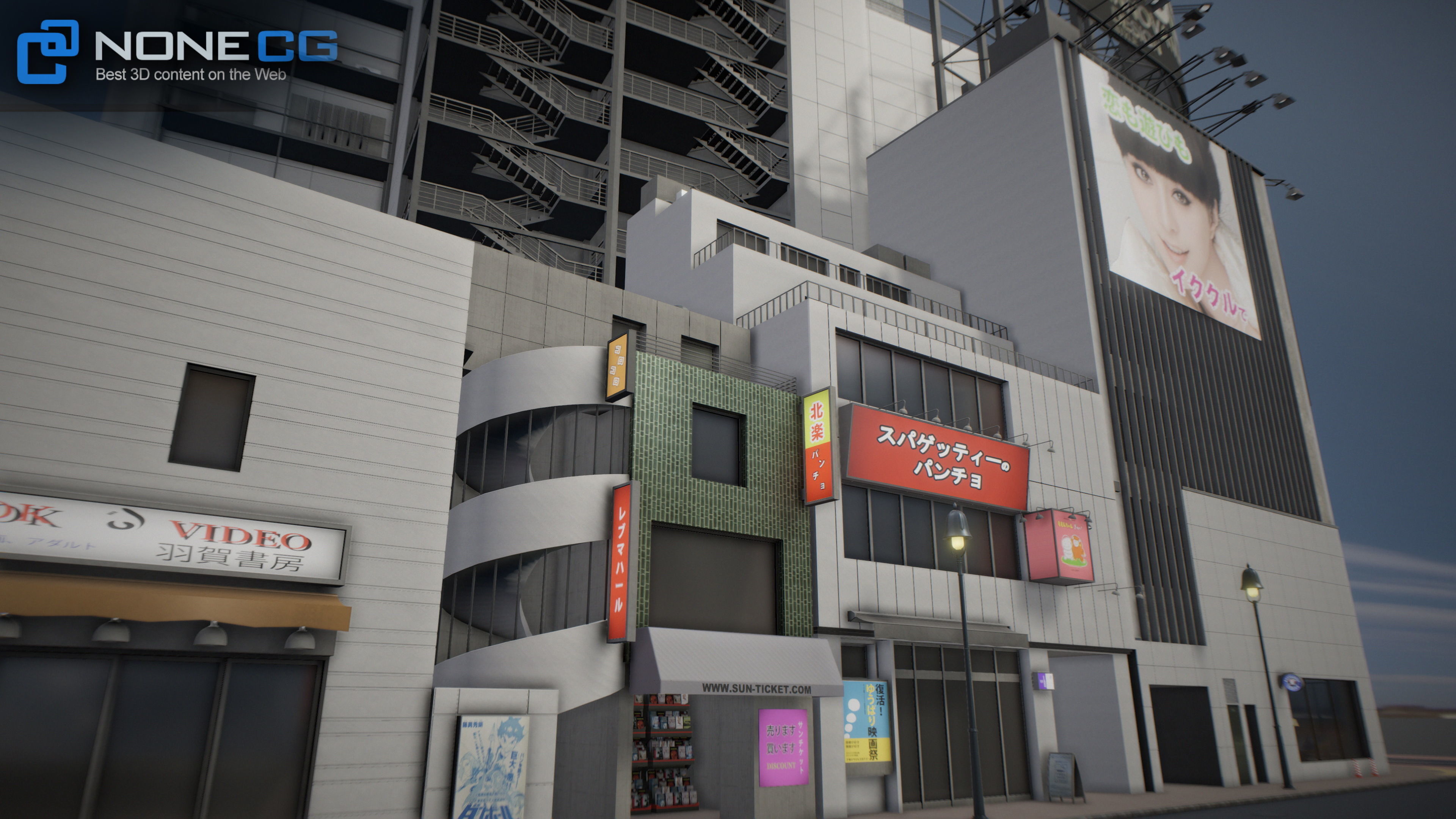 Shibuya Block 01 Unity Low-poly 3D model_25