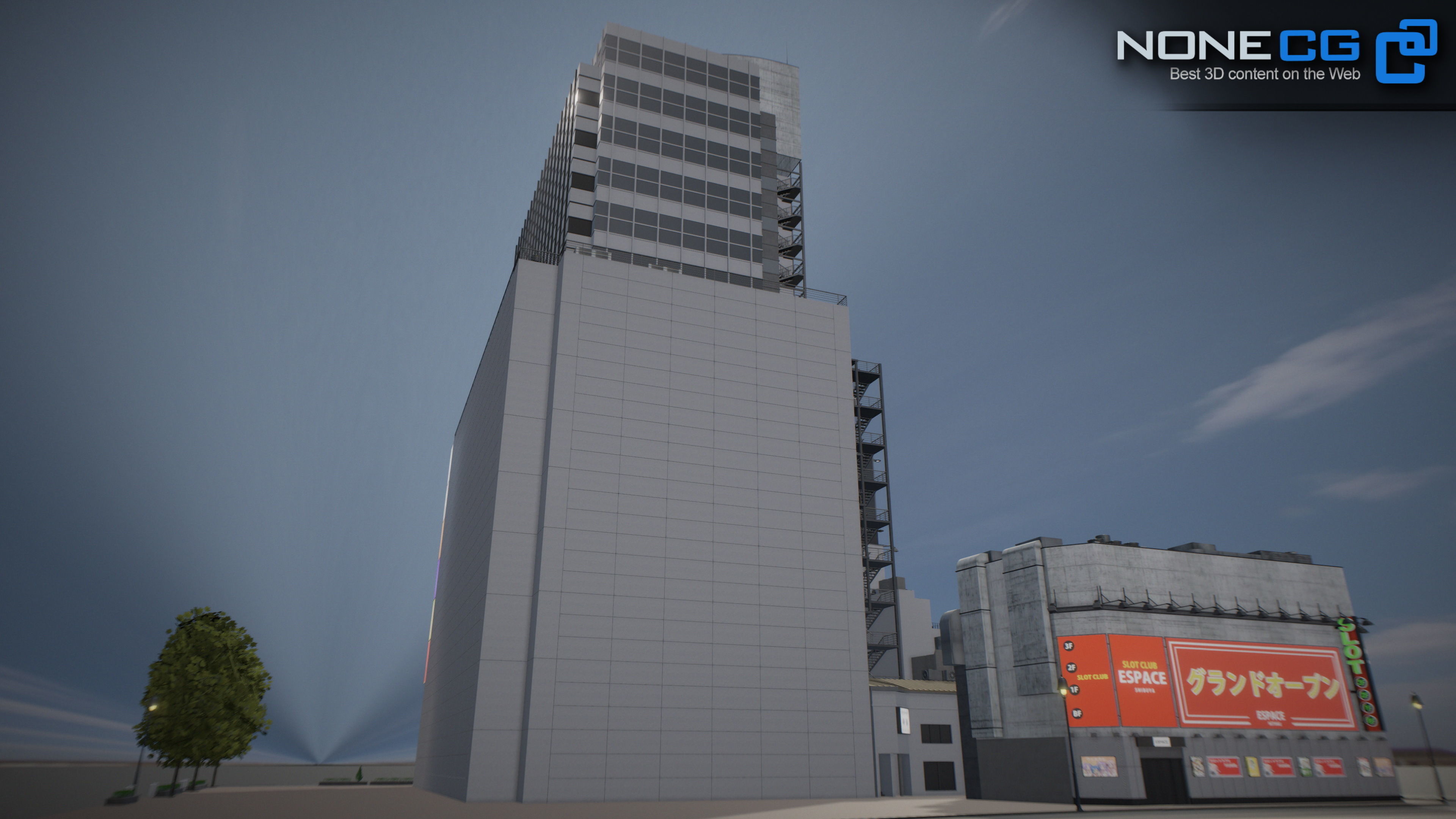 Shibuya Block 01 Unity Low-poly 3D model_33