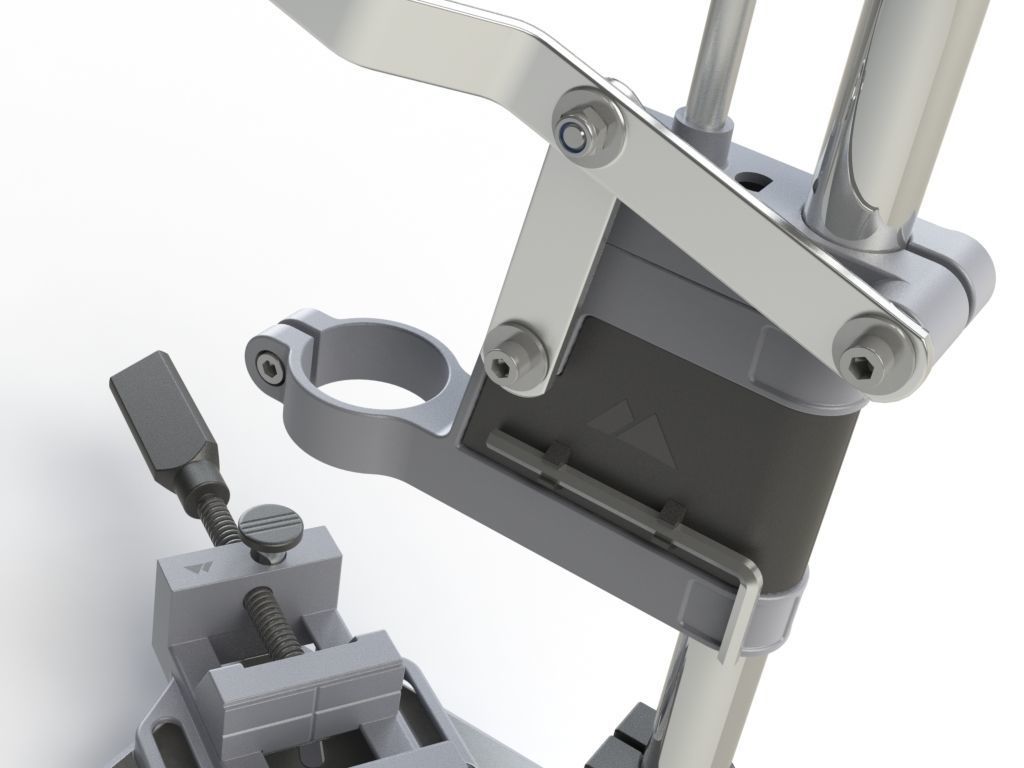 The manual electric drilling platform 3D model_3