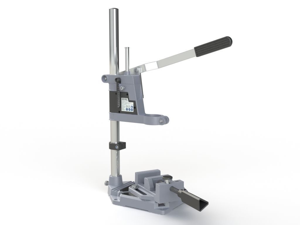 The manual electric drilling platform 3D model_4