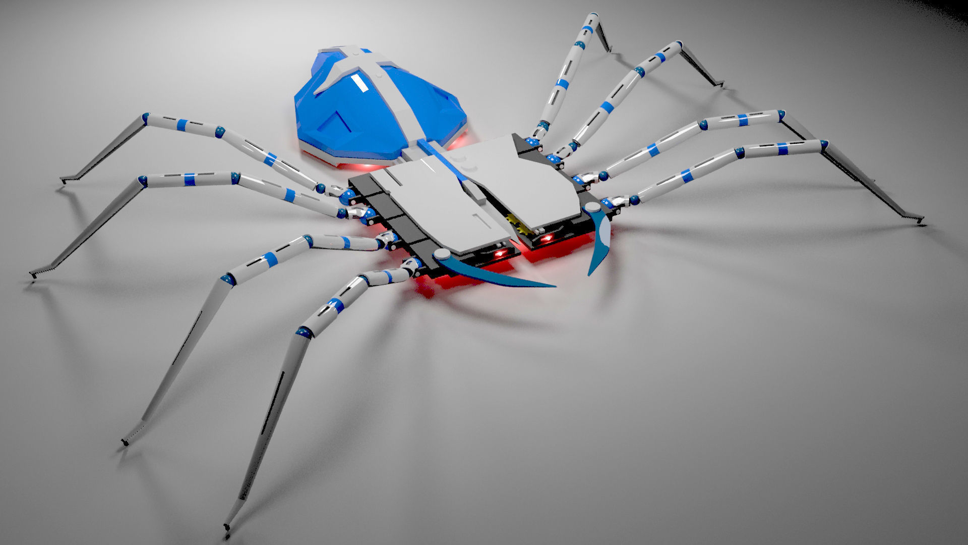 3D model Simple Mechanical Spider VR / AR / low-poly | CGTrader