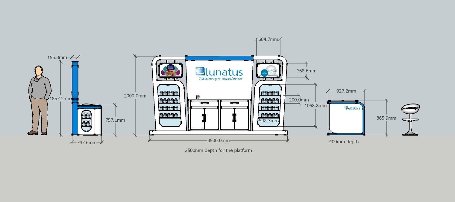 simple exhibition  stand 3D model_9