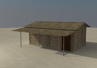 traditional arabic desert safari camp  3D model_99